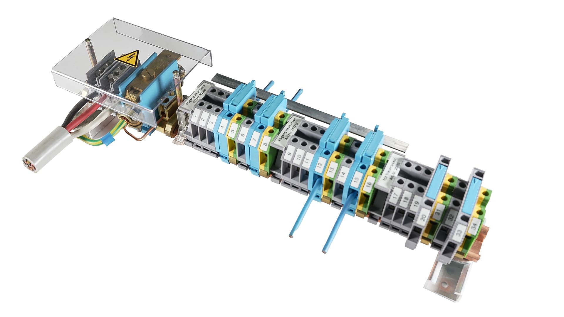 Connecteur à levier Wago 5 voie bornier de connexion éléctrique de 0,08 à  2,5mm²