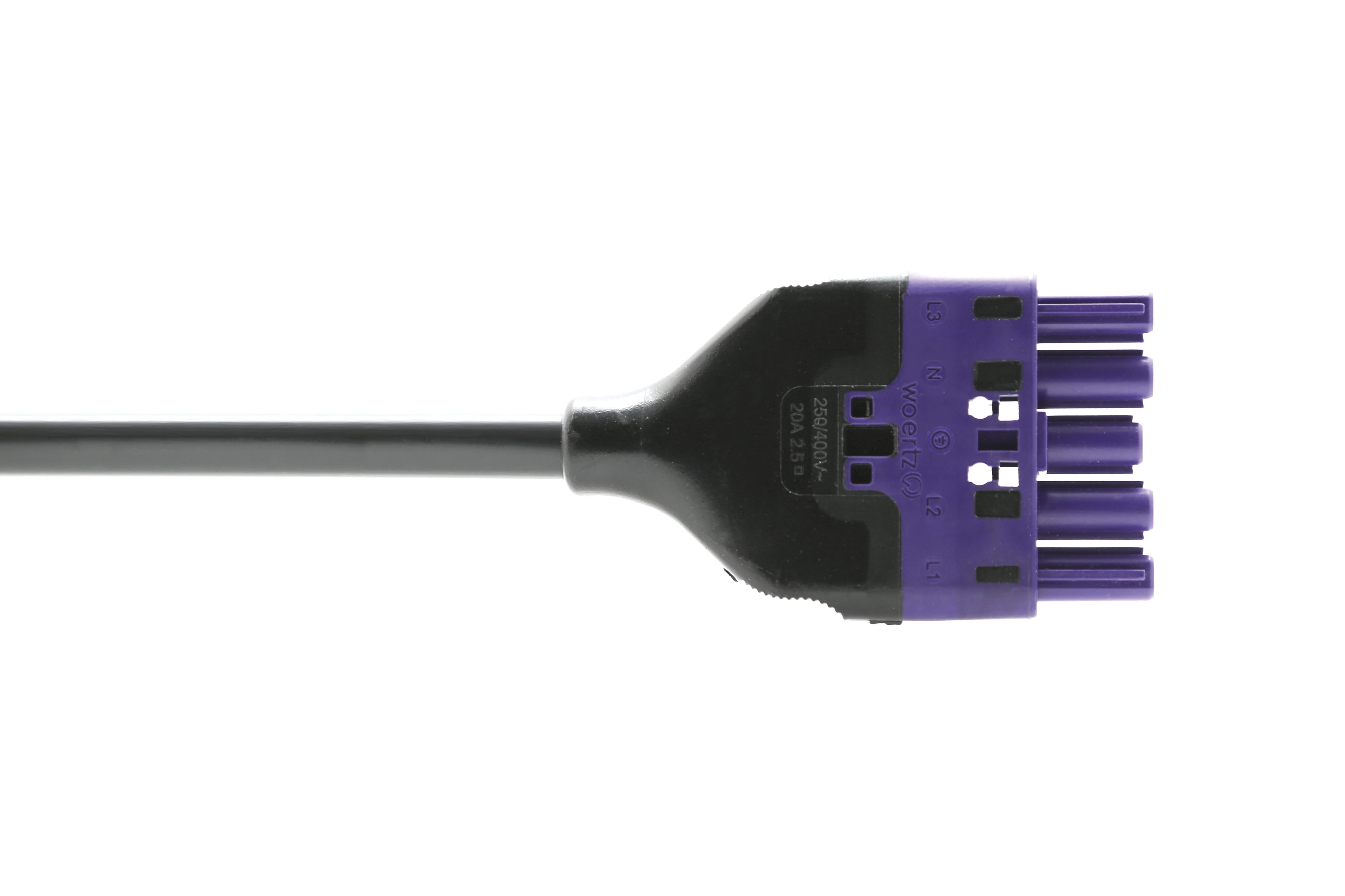 Plug connections Code 1 for mains voltage, 5-pole (3LNPE)