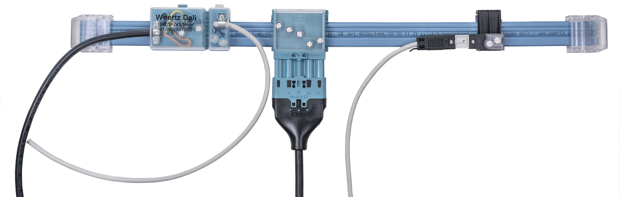 Flat cable system Dali 3G2.5+2x1.5 mm²