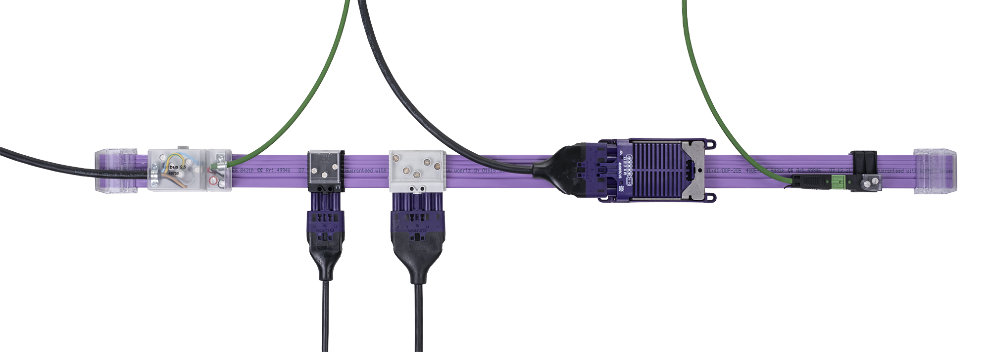 Flat cable system Combi 5G2.5+2x1.5 mm²