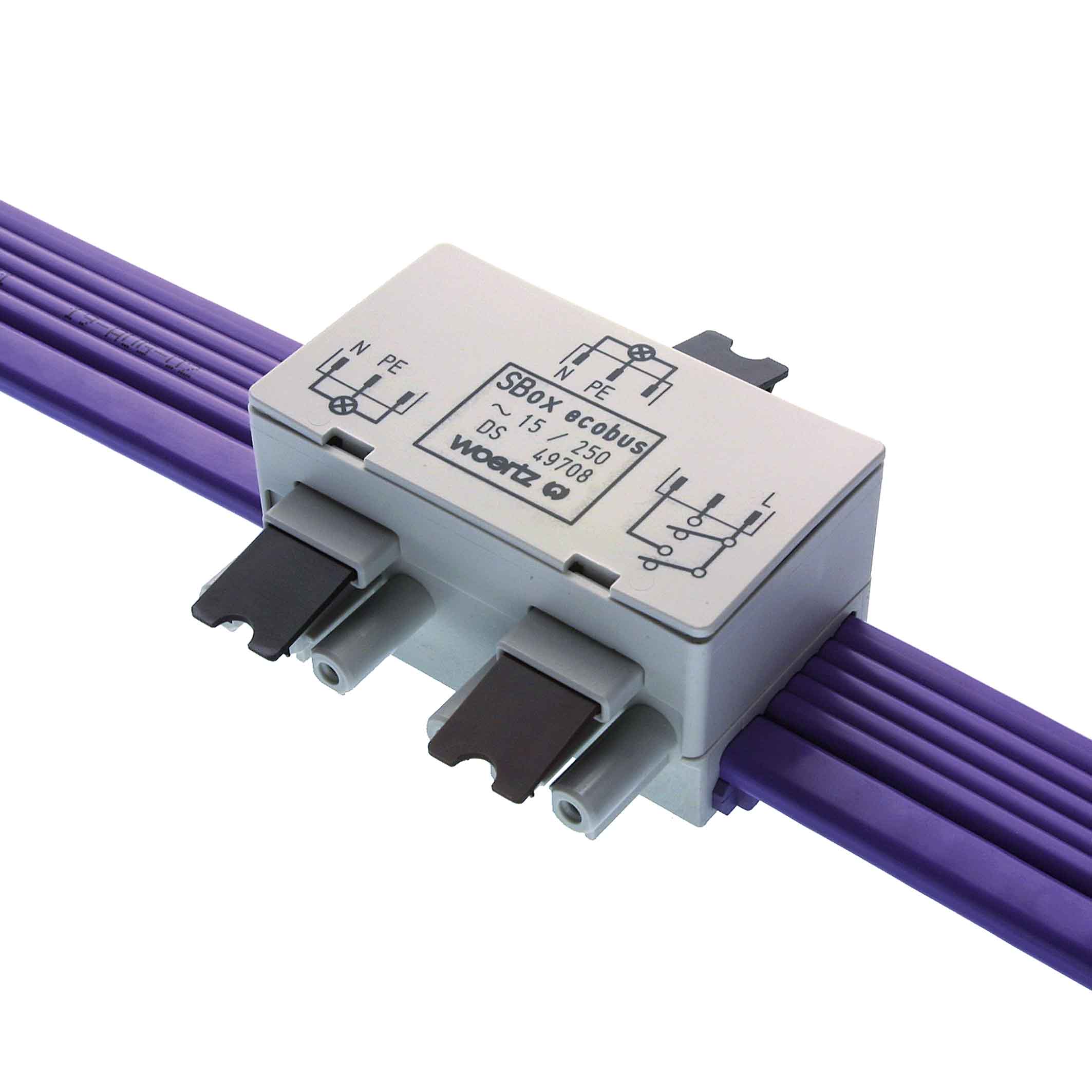SBox luminaire circuit flat cable Combi