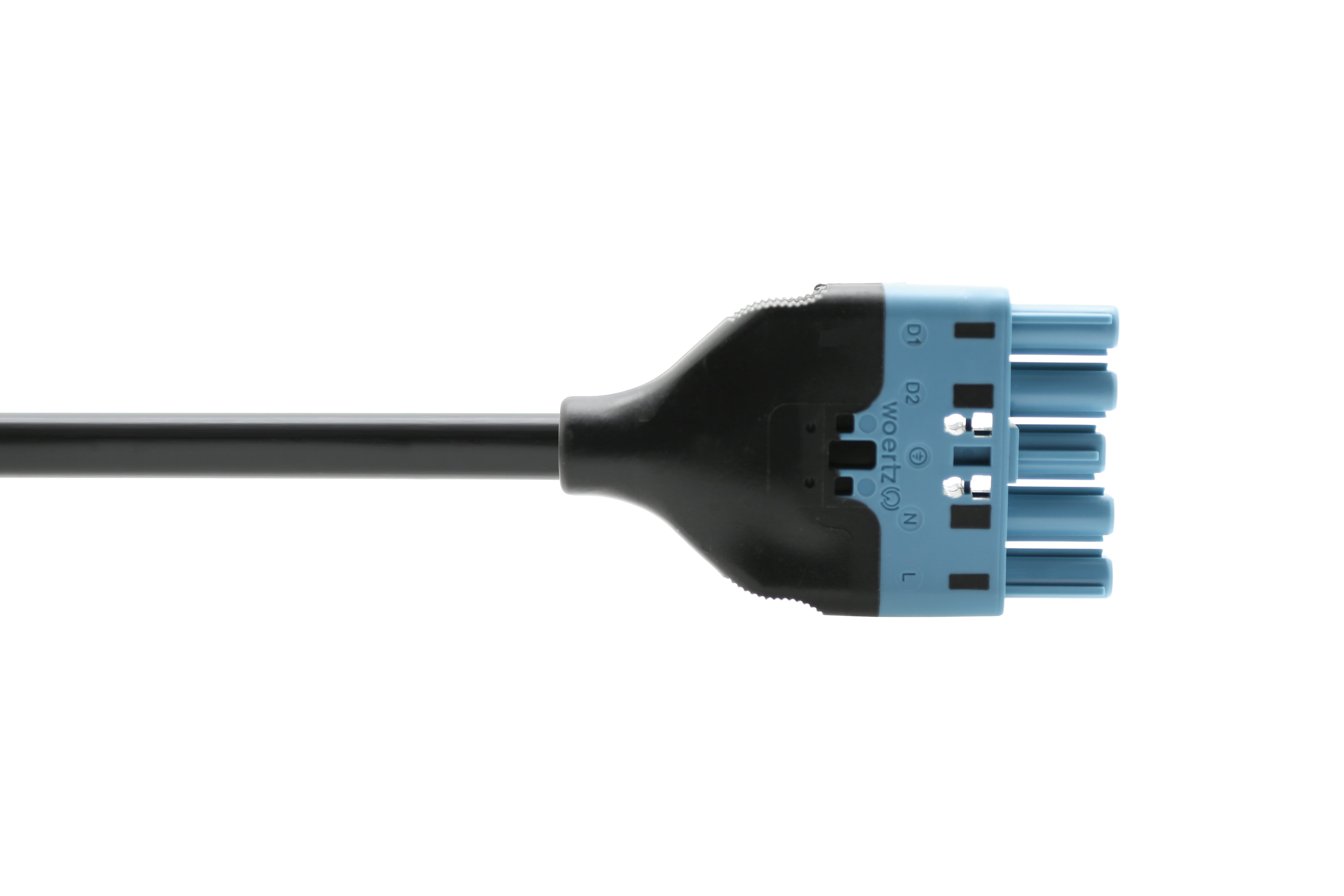 Plug connections code 2 for light control DALI, 5-pole (LNPE D1, D2)