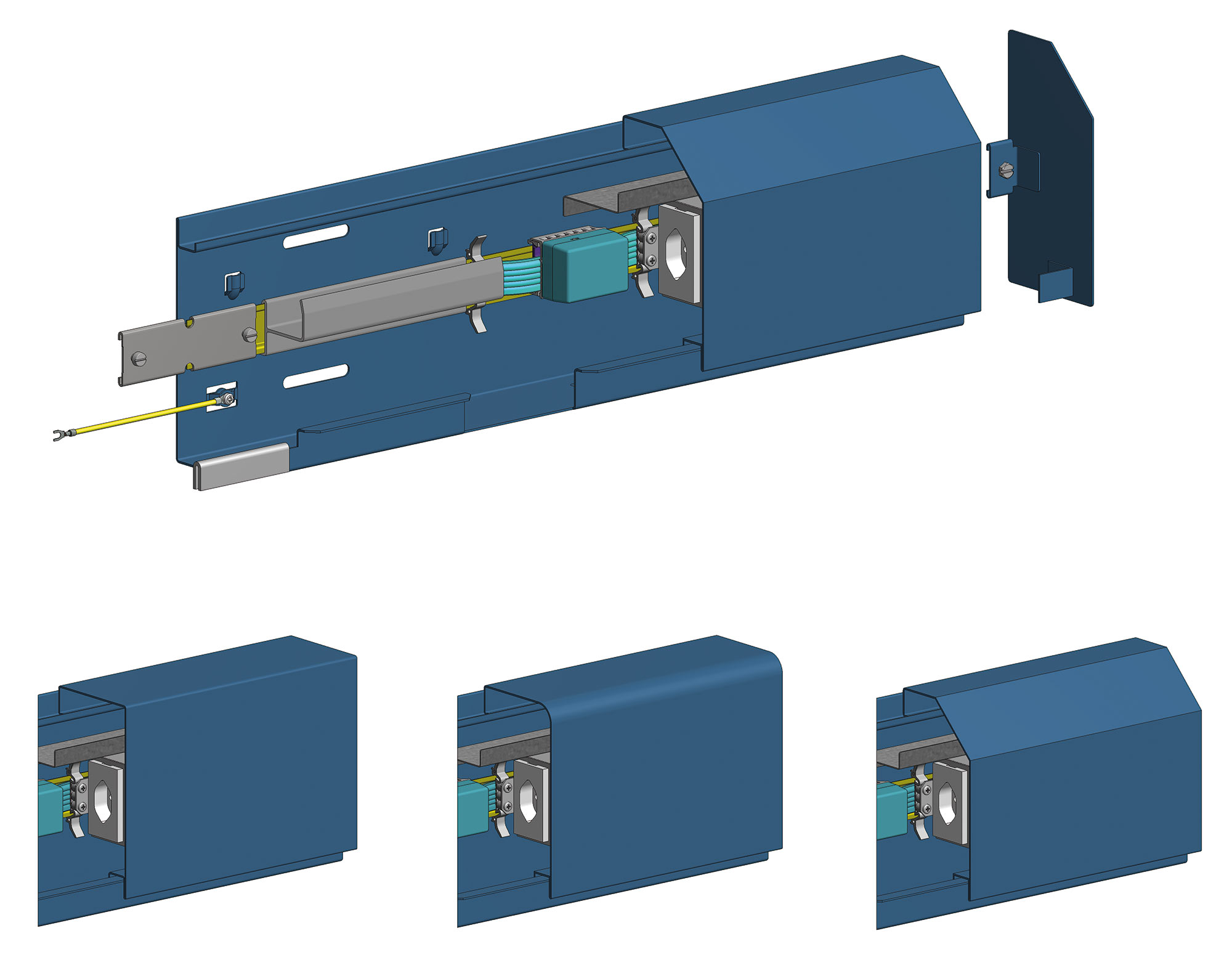Combination trunking system KOK 180x90 as base trunking Combination trunking system KOK 180x90 as base trunking