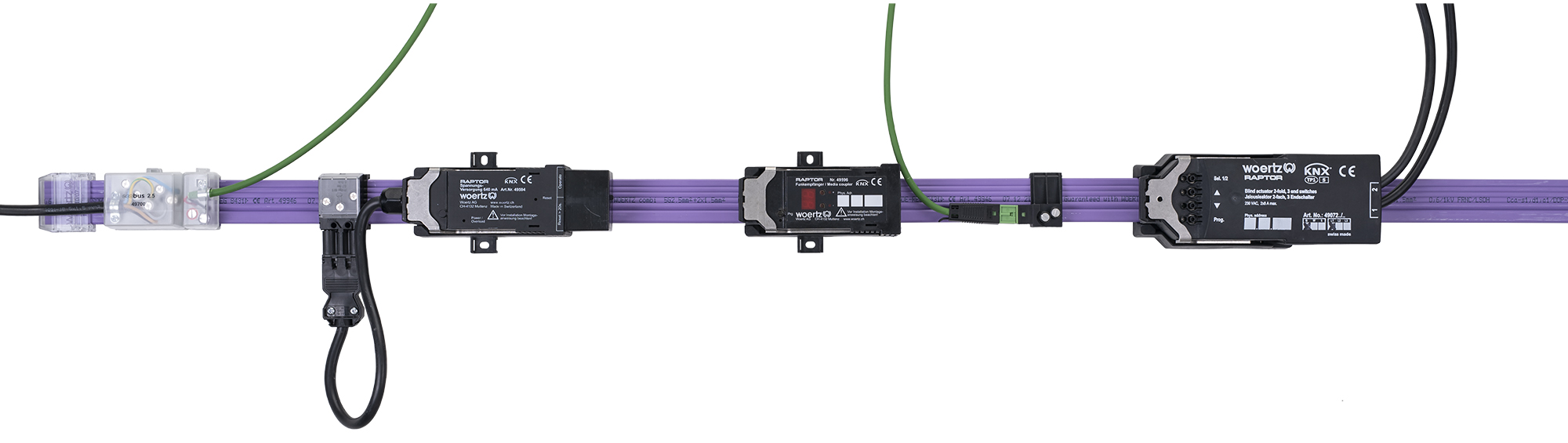 Sistema de cable plano Combi 5G2.5+2x1.5 mm² (KNX)