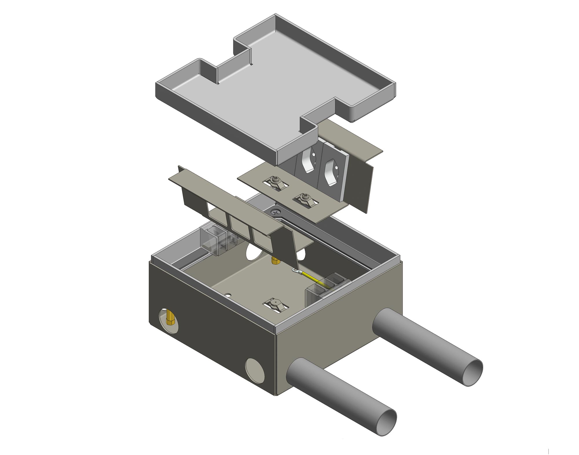 Caja de conexiones plana WAK 214/100