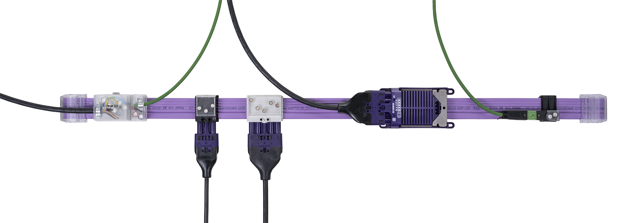Système de câbles plats Combi 5G2.5+2x1.5 mm²