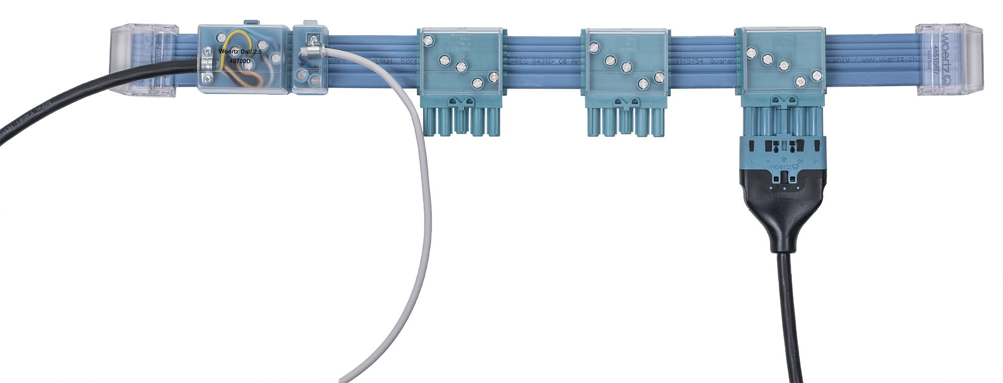Système de câbles plats Dali 5G2.5 2x1.5 mm²