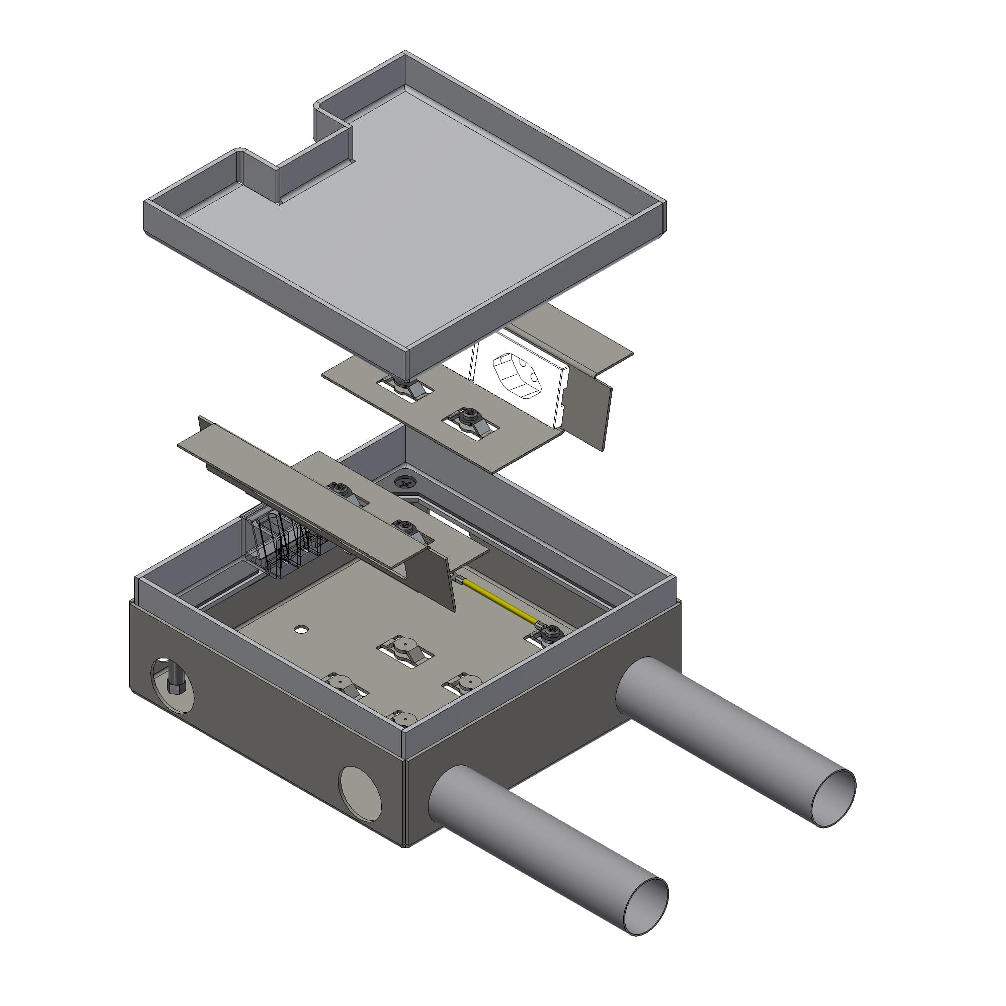 Flat koblingsboks WAK 214/77