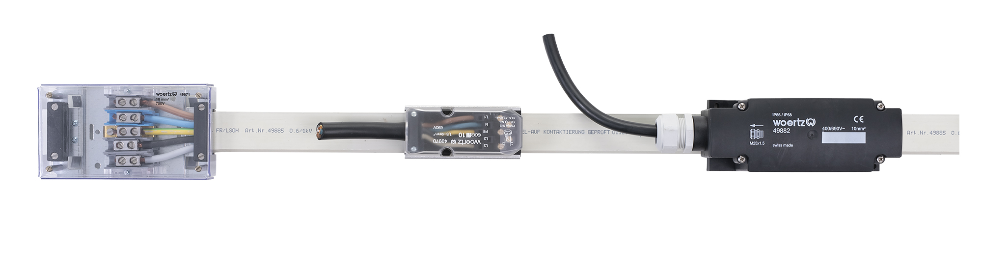 Plat kabelsysteem Vermogen 5G10 mm²