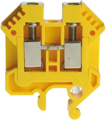 Reihenklemme DIN32 6mm2 grüngelb isoliert