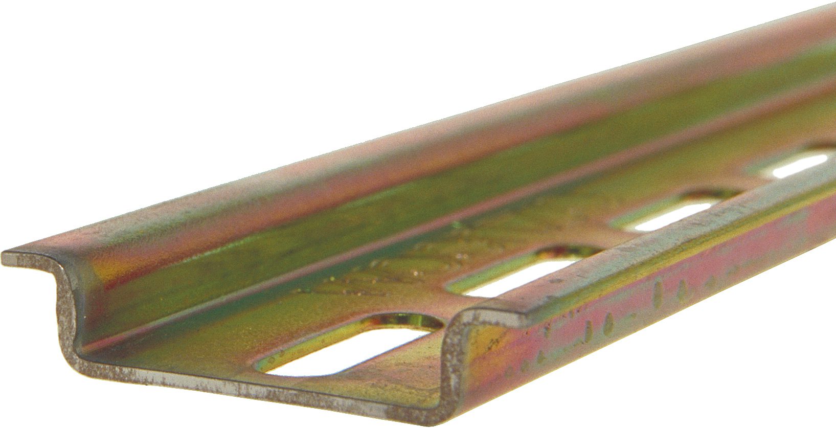 Tragschiene DIN35 aus Stahl galvanisch verzinkt 2 m
