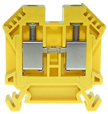 Reihenklemme DIN35 10mm² grüngelb isoliert