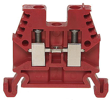 Reihenklemme DIN35 4mm² rot