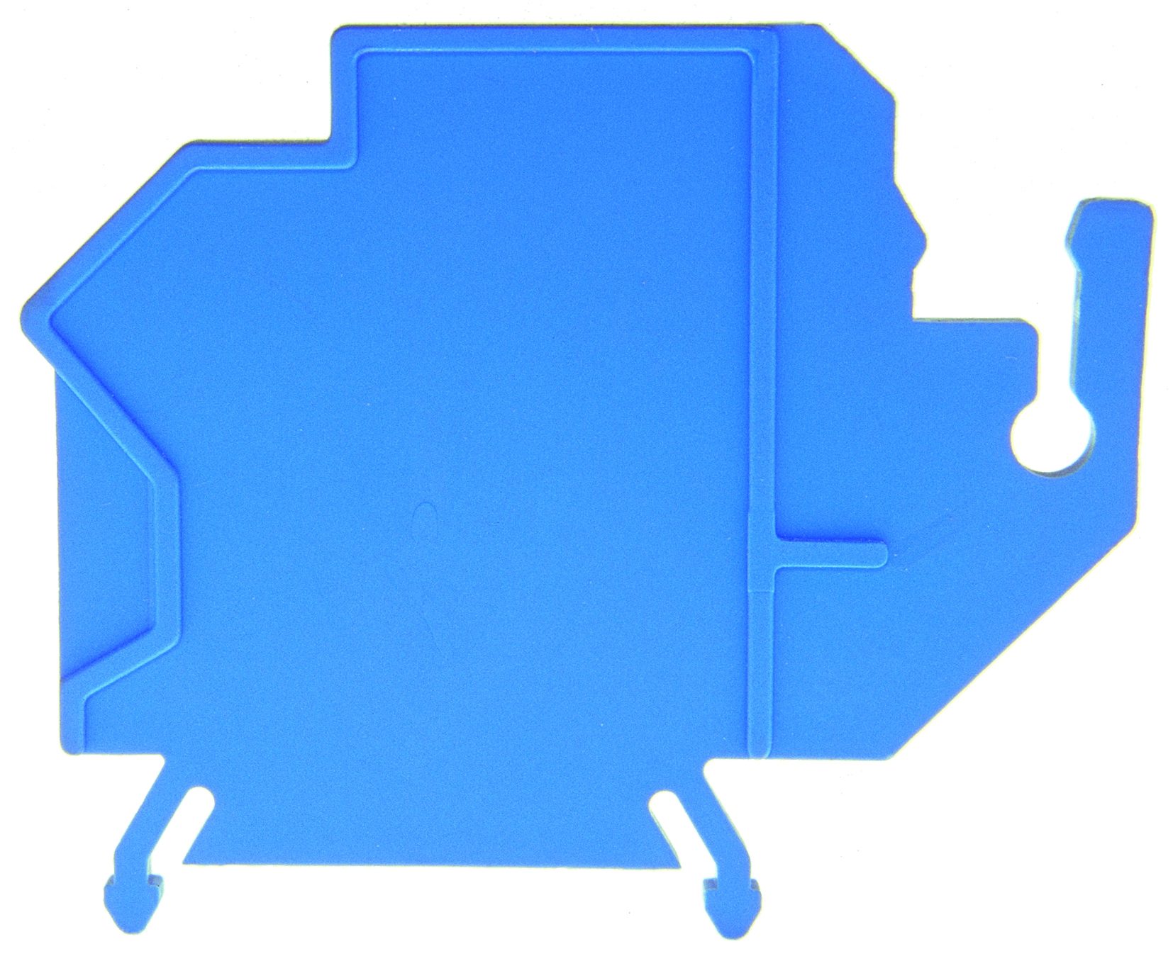 Abschlusswand DIN35 blau