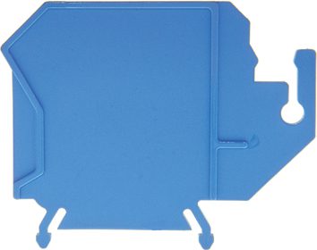 Abschlusswand DIN35 blau