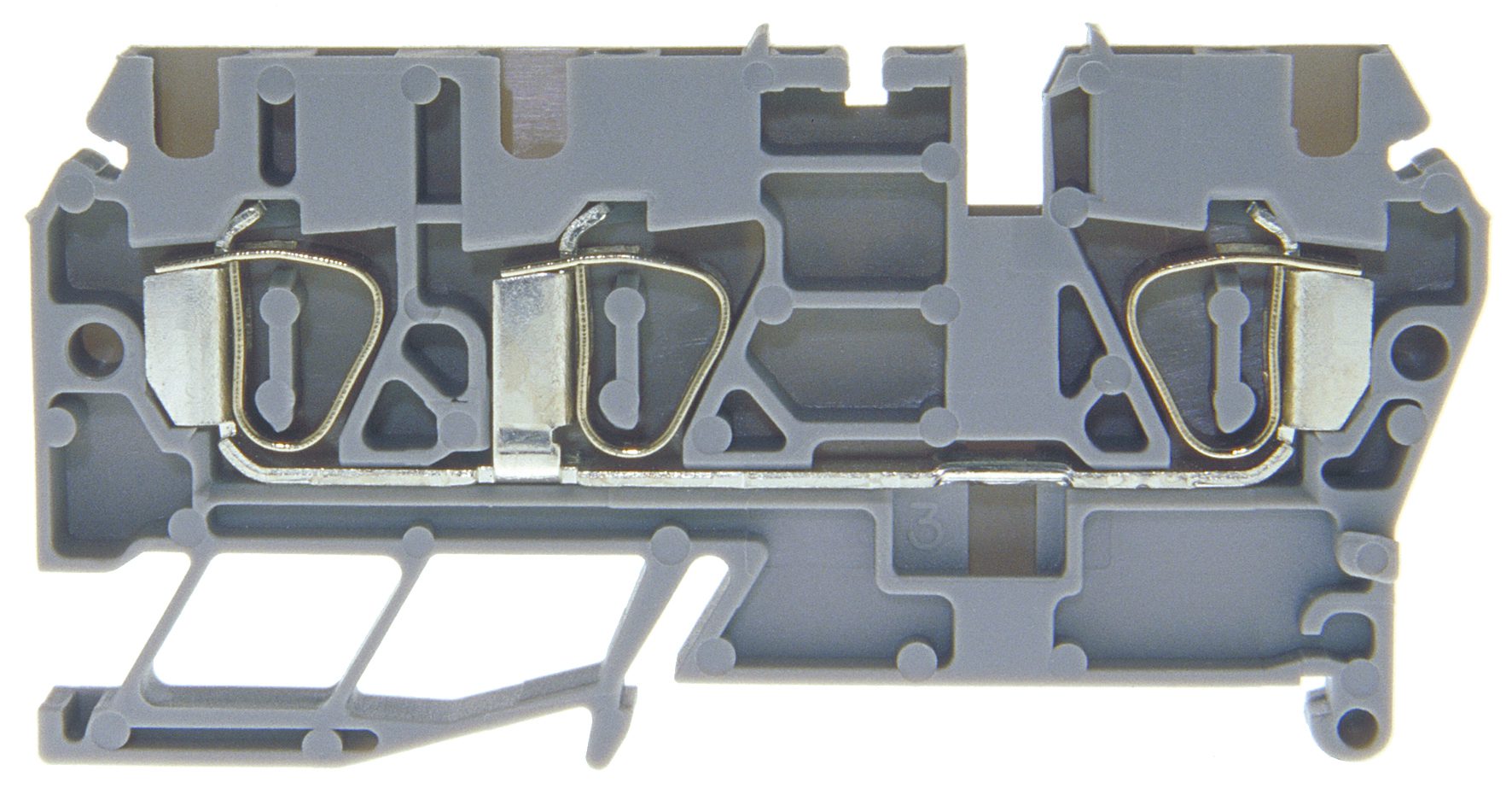 Zugfederklemme DIN35 2.5mm² grau