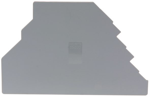 Trenn-Abschlusswand grau 58.7x35.7mm