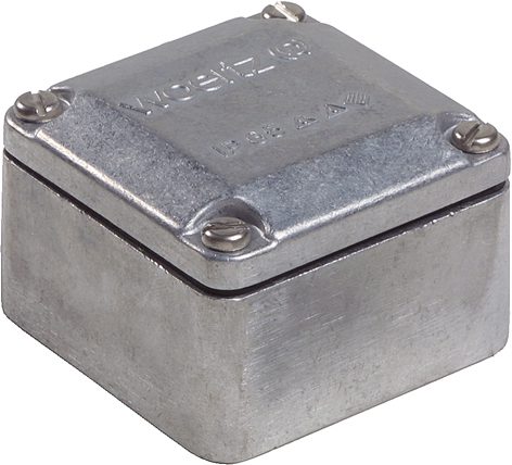 Aluguss-Abzweigdose, 64x64x41mm 3xM16