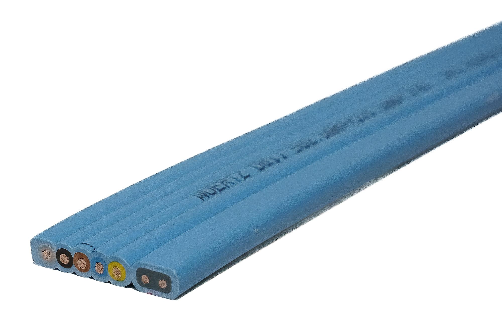 Flachkabel DALI 5G2.5mm²+2x1.5mm² PVC BL