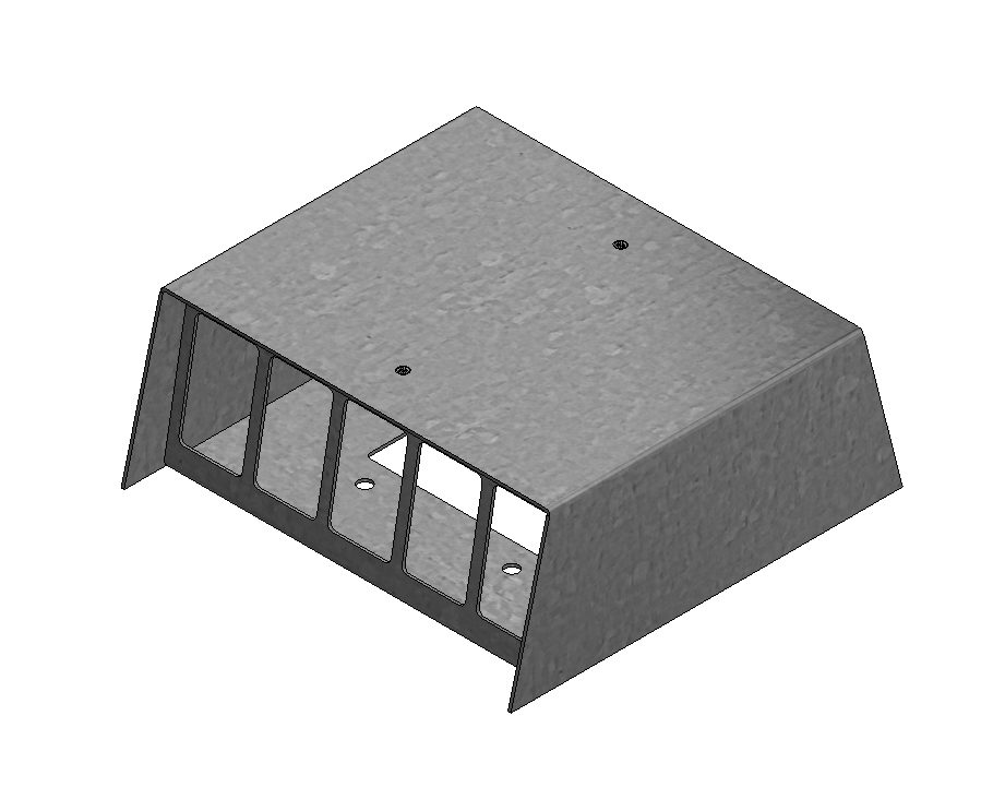 Anschlussaufsatz 2x5FLF stehend BOK