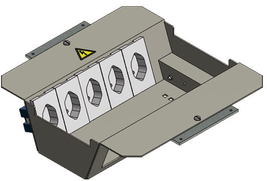 Einbausatz 2x5FLF stehend SB BAK22