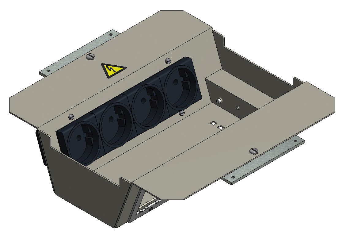 Einbausatz 2x8 Modul-BT leer BAK22 / DAK22