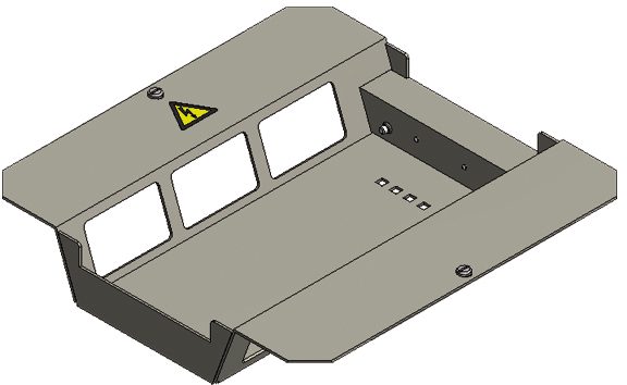 Einbausatz 2x3FLF liegend leer BAK4