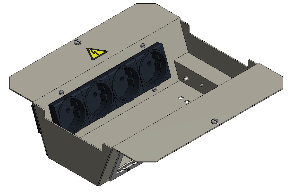 Einbausatz 2x8 Modul-BT leer BAK4