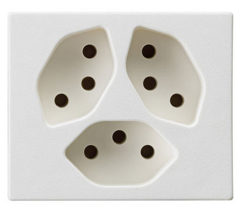 Steckdose FLF 6/5 3xT13 ws Steckdose FLF 6/5 3xT13 ws