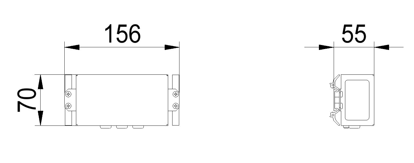 Einbausatz DS 2FLF 3/5 leer