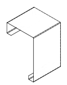 Endstück r Kante weiss KDK 200x130