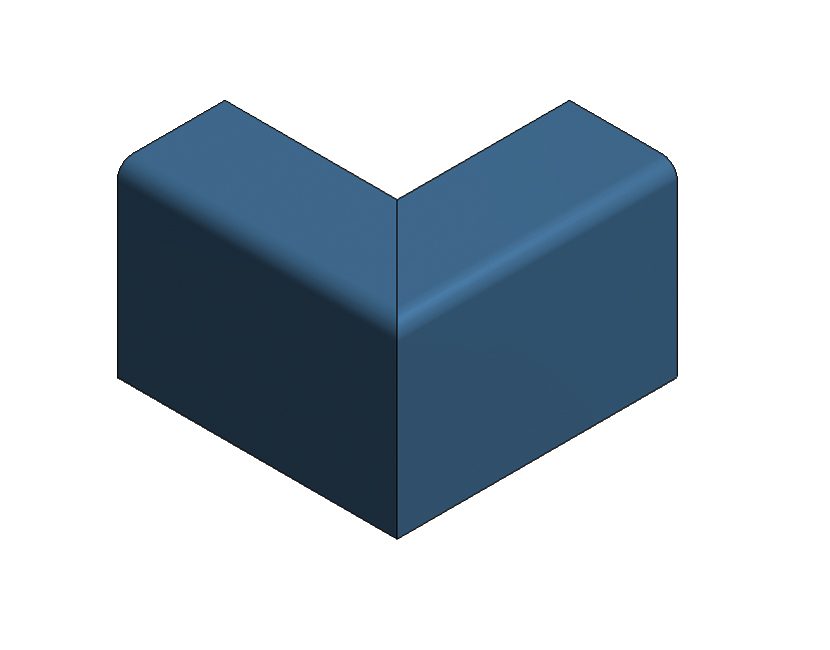 Eckstück 90° asn Radius ws KOK 200x120 Eckstück 90° asn Radius ws KOK 200x120