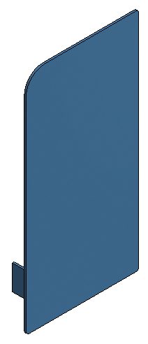 Abschlusswand r Radius ws KOK 200x120