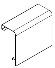 Einhängedeckel Radius ws KOK 180x90