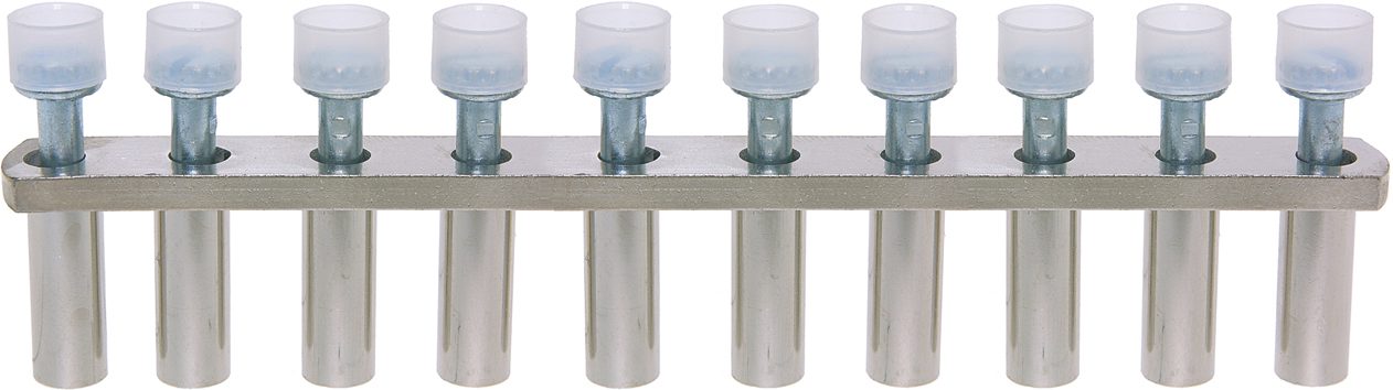 Querverbindung 10-polig zu Dreistock-Initiatorenklemmen DIN35 2.5mm²