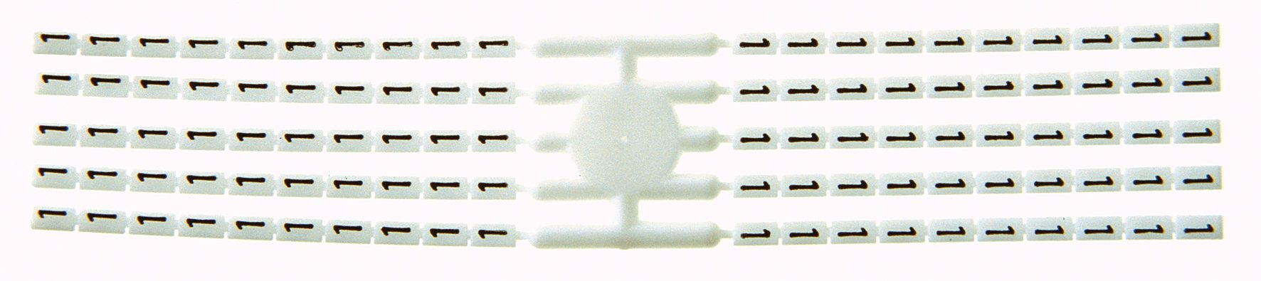 Bezeichnungskarte 5x3mm mit Prägung 0