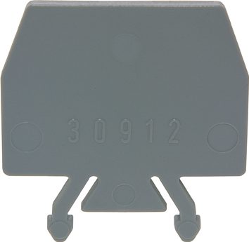 End barrier DIN-35 grey to 30128,