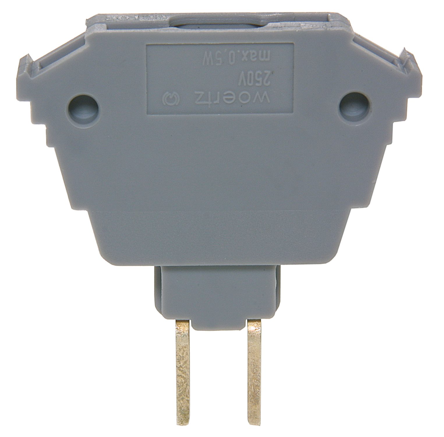 Component plug, grey, empty