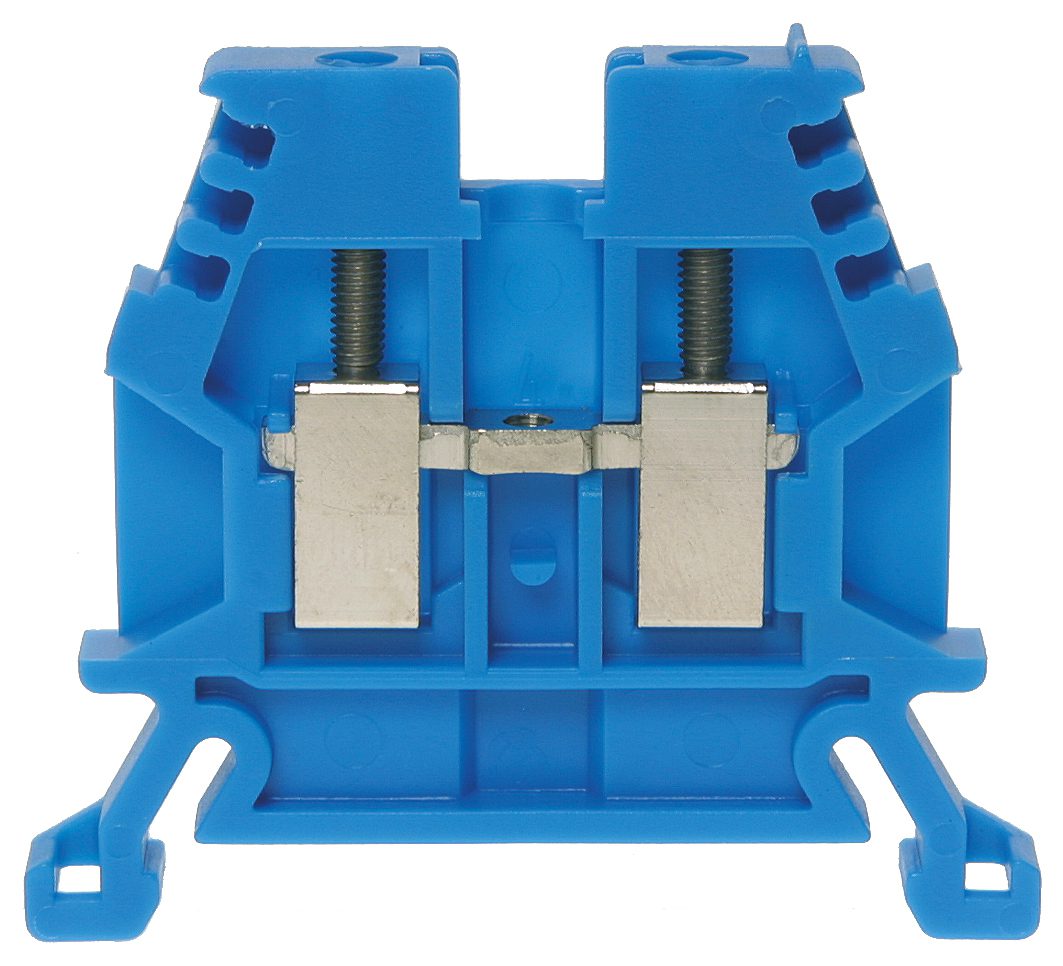 Terminal block DIN35 2.5mm² 45x5x36mm blue