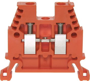 Terminal block DIN35 2.5mm² orange