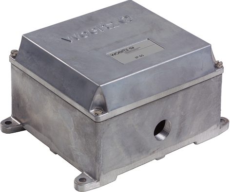 Cast aluminum junction box civil defense, 157x147x104 mm