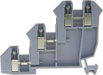Three-pin initiator terminal DIN35 2.5mm² (4 clamping points)