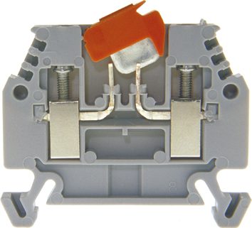 Disconnect terminal block DIN35 2.5mm² gray