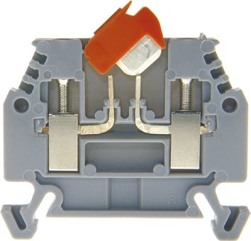 Disconnect terminal block DIN35 2.5mm² gray
