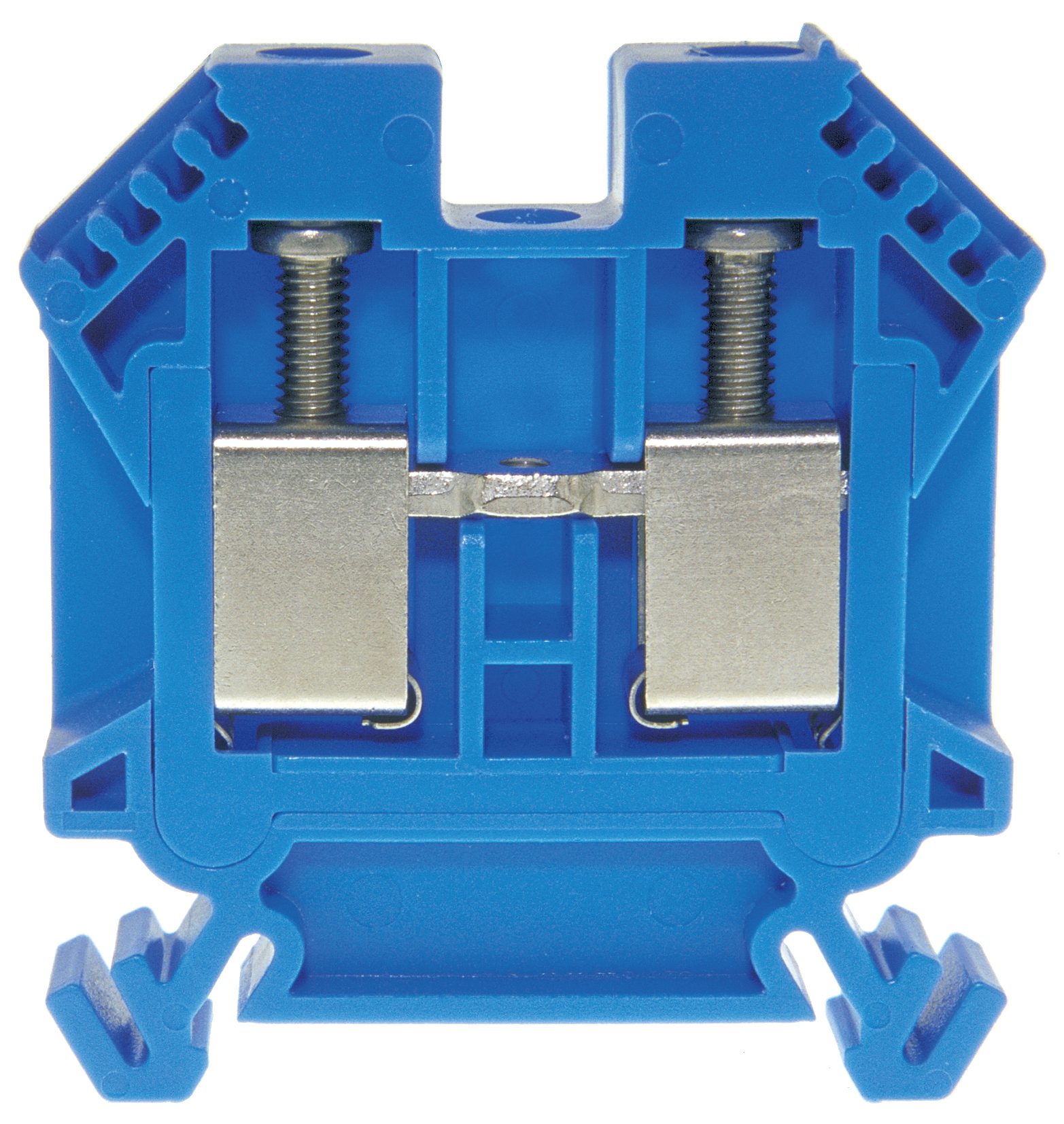 Terminal block DIN35 10mm² 52x9x51mm blue