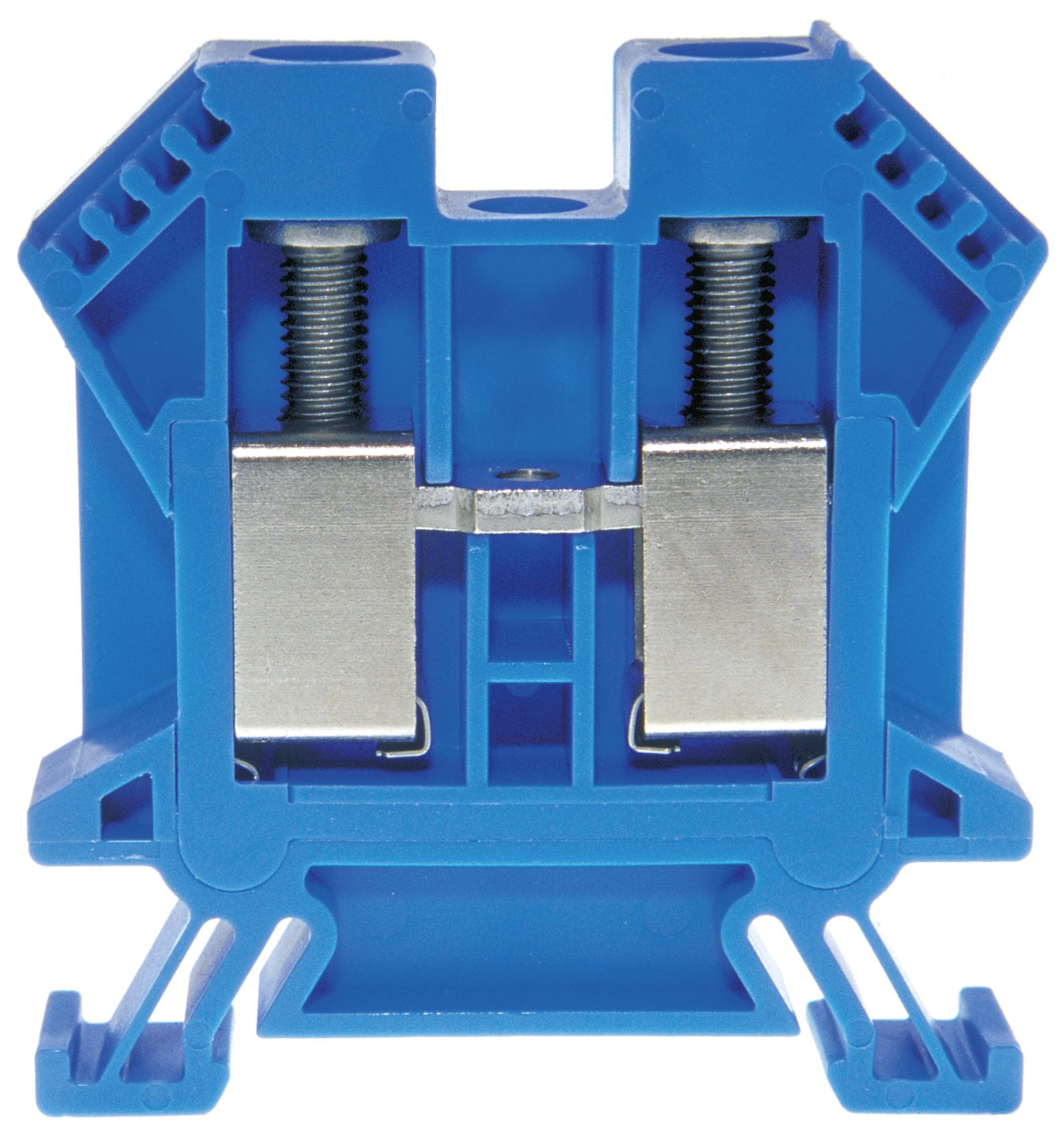 Terminal block DIN35 16mm² 55x11x55mm blue