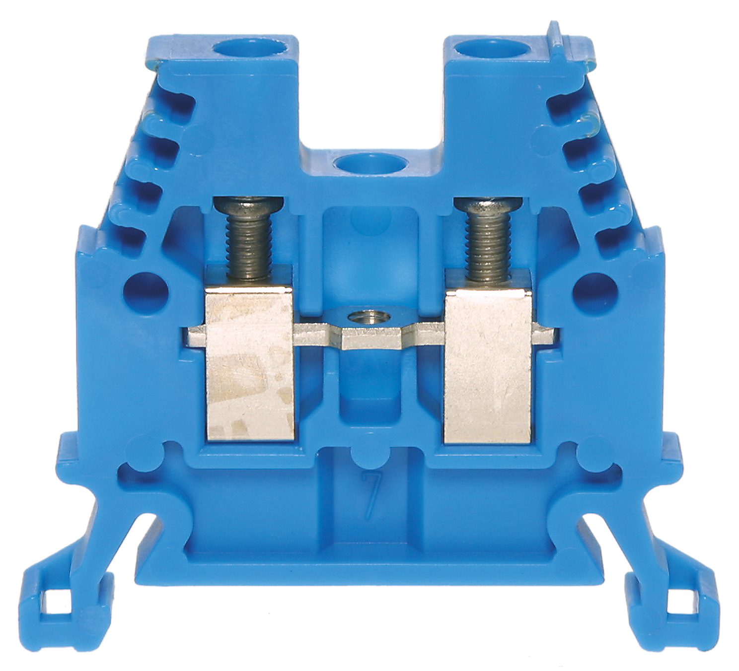 Terminal block DIN35 4mm² 45x6x36 mm blue