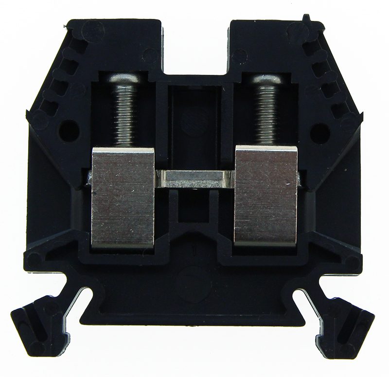 Terminal block DIN35 10mm² black