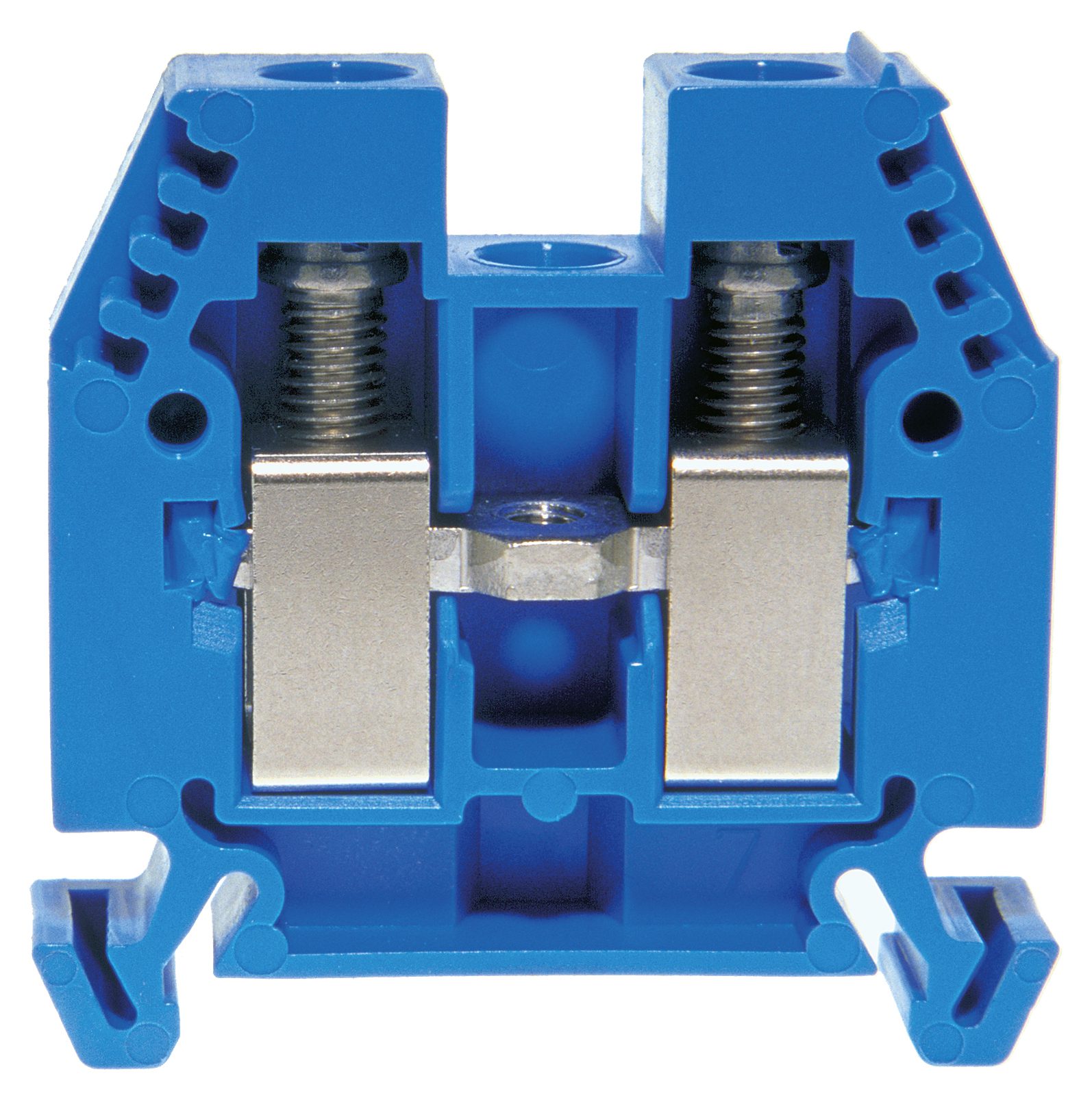 Terminal block DIN35 16mm² 45x11x42mm blue