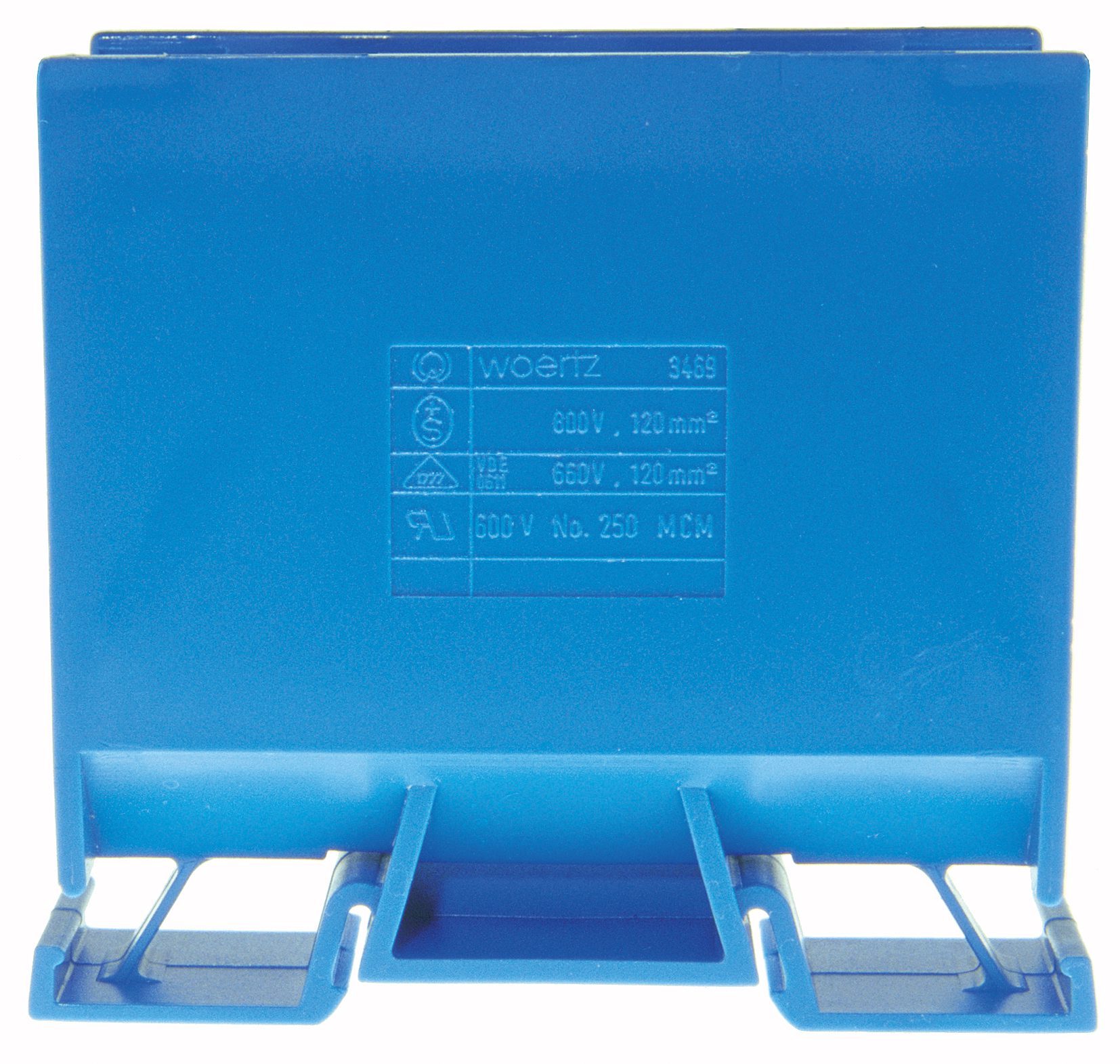 Branching terminal DIN35 120mm2 blue